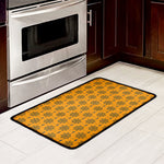 Halloween Spider Web Pattern Print Kitchen Mat