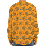 Halloween Spider Web Pattern Print Long Sleeve Baseball Jersey