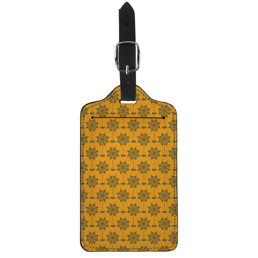 Halloween Spider Web Pattern Print Luggage Tag