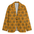 Halloween Spider Web Pattern Print Men's Blazer