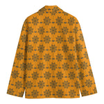 Halloween Spider Web Pattern Print Men's Cotton Blazer