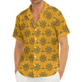 Halloween Spider Web Pattern Print Men's Deep V-Neck Shirt