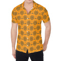 Halloween Spider Web Pattern Print Men's Shirt