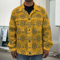 Halloween Spider Web Pattern Print Men's Shirt Jacket