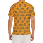 Halloween Spider Web Pattern Print Men's Short Sleeve Rash Guard