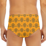 Halloween Spider Web Pattern Print Men's Triangle Swim Briefs