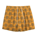 Halloween Spider Web Pattern Print Mesh Shorts