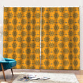 Halloween Spider Web Pattern Print Pencil Pleat Curtains