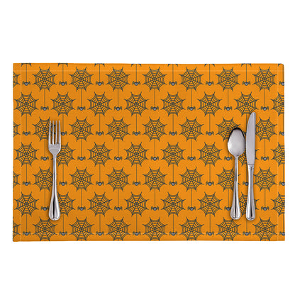 Halloween Spider Web Pattern Print Placemat