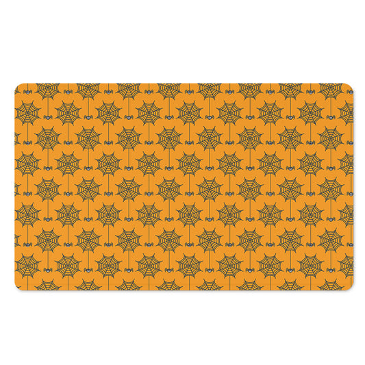 Halloween Spider Web Pattern Print Polyester Doormat
