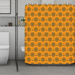Halloween Spider Web Pattern Print Polyester Shower Curtain