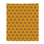 Halloween Spider Web Pattern Print Polyester Shower Curtain