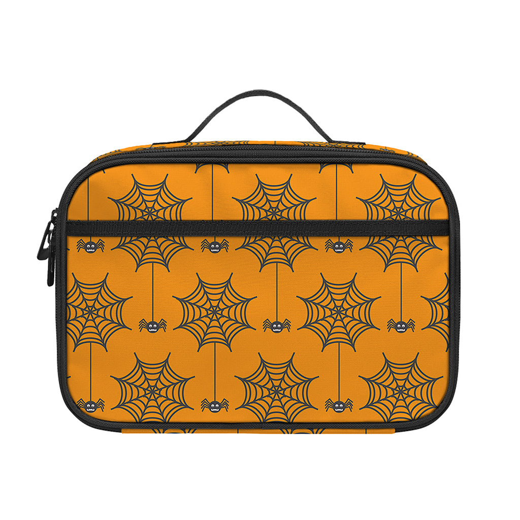 Halloween Spider Web Pattern Print Portable Lunch Bag