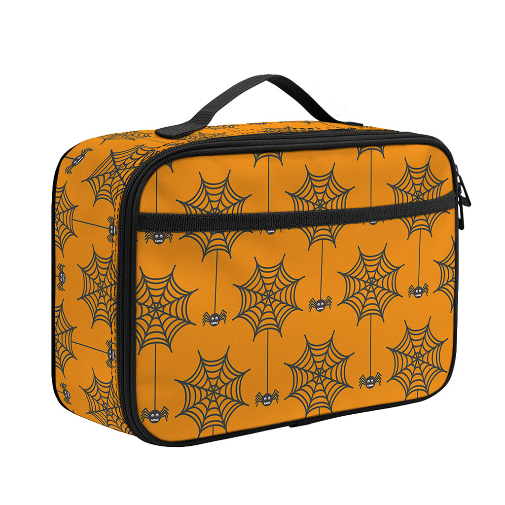 Halloween Spider Web Pattern Print Portable Lunch Bag