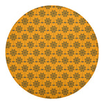 Halloween Spider Web Pattern Print Round Blanket