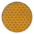 Halloween Spider Web Pattern Print Round Floor Mat