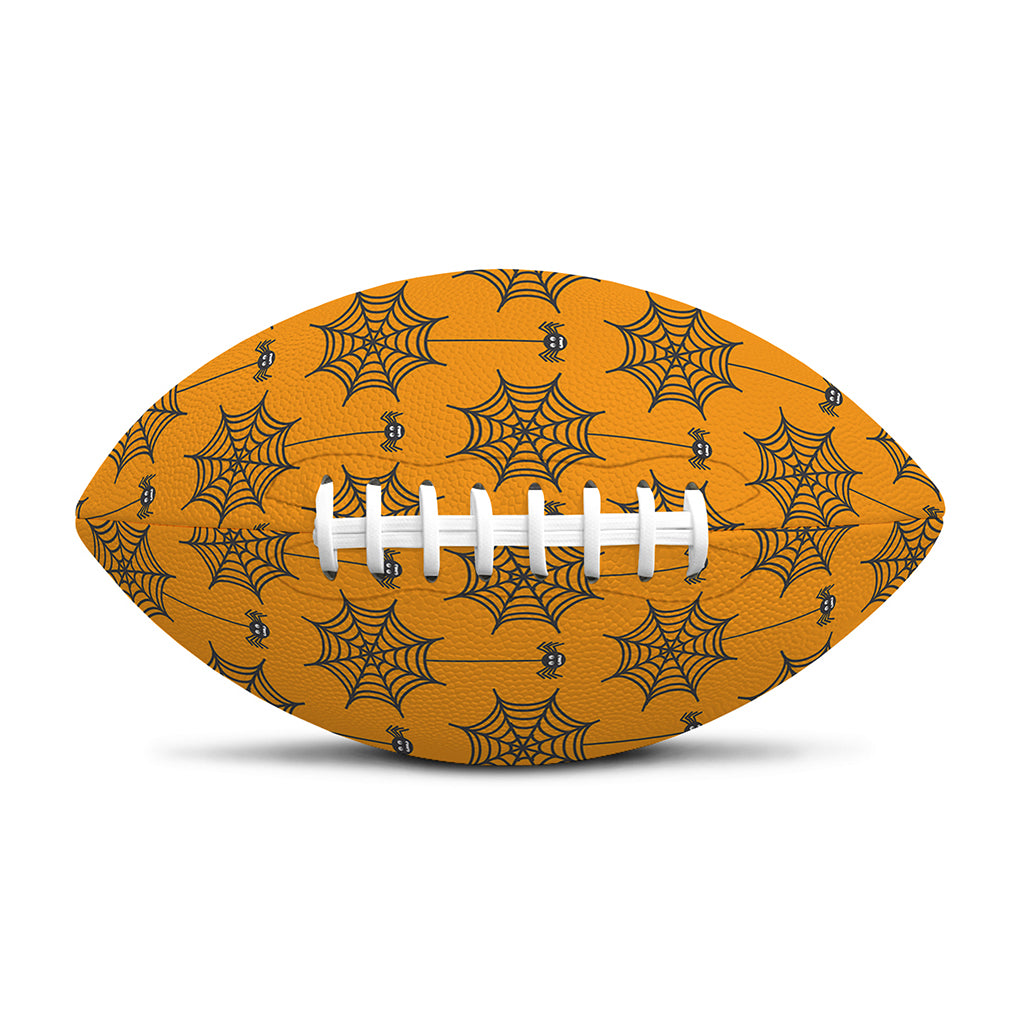 Halloween Spider Web Pattern Print Rugby Ball