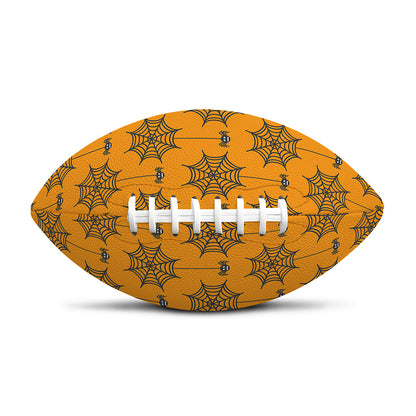 Halloween Spider Web Pattern Print Rugby Ball