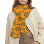 Halloween Spider Web Pattern Print Scarf