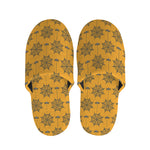 Halloween Spider Web Pattern Print Slippers