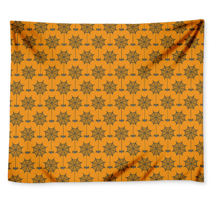 Halloween Spider Web Pattern Print Tapestry