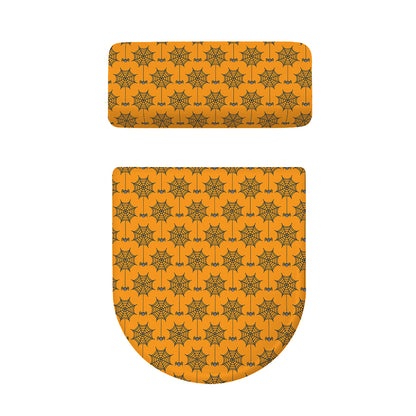 Halloween Spider Web Pattern Print Toilet Lid And Tank Cover Set
