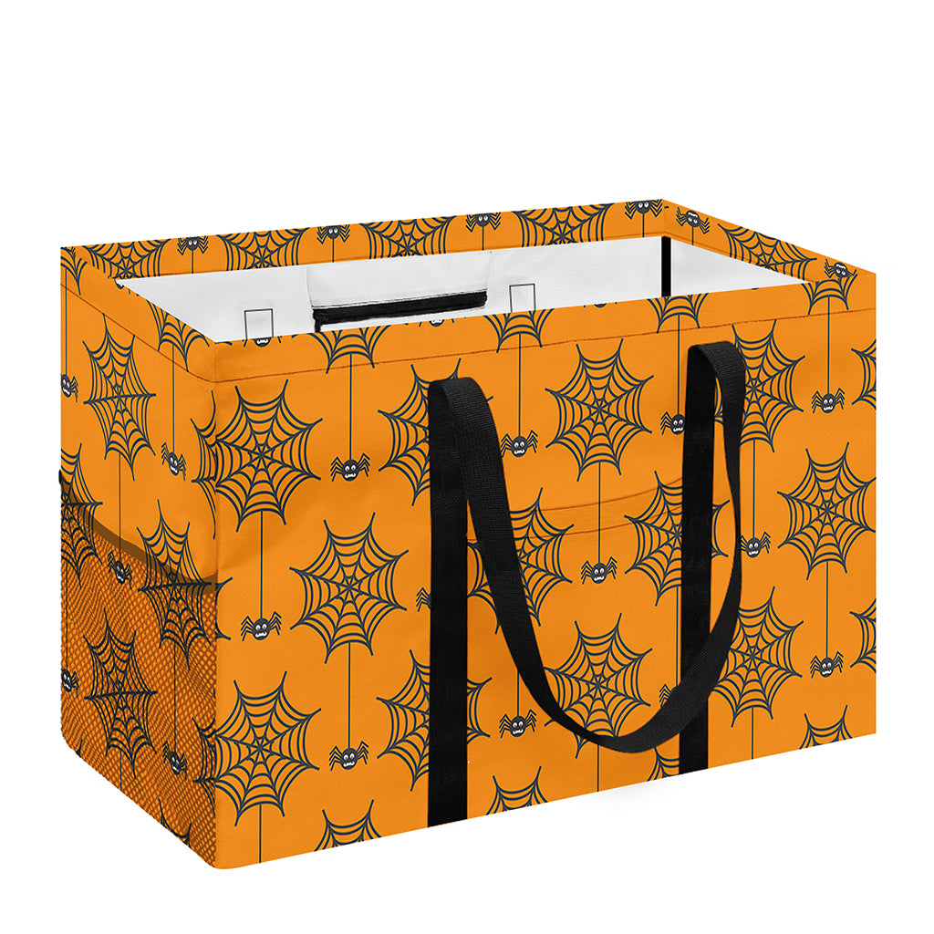Halloween Spider Web Pattern Print Utility Tote Bag