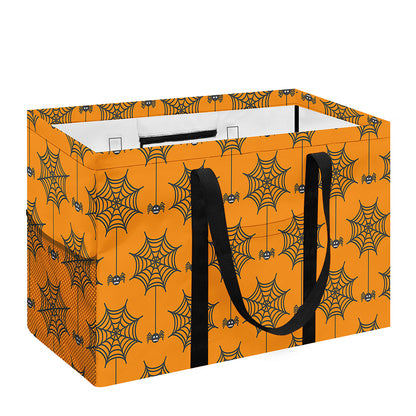 Halloween Spider Web Pattern Print Utility Tote Bag