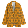 Halloween Spider Web Pattern Print Women's Blazer