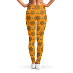 Halloween Spider Web Pattern Print Women's Leggings