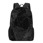 Halloween Spider Web Print 17 Inch Backpack
