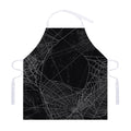 Halloween Spider Web Print Adjustable Apron