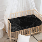 Halloween Spider Web Print Baby Crib Sheet