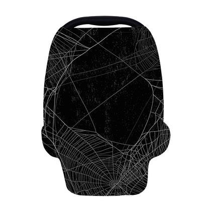 Halloween Spider Web Print Baby Seat Cover