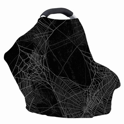 Halloween Spider Web Print Baby Seat Cover