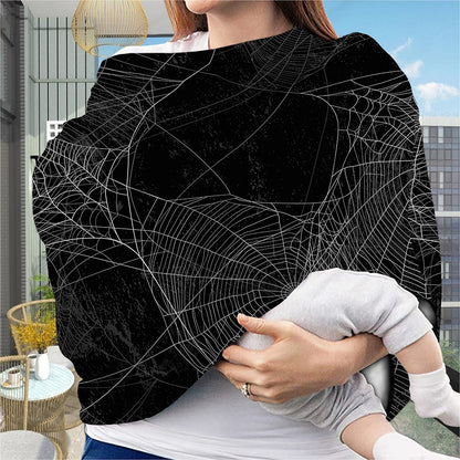 Halloween Spider Web Print Baby Seat Cover