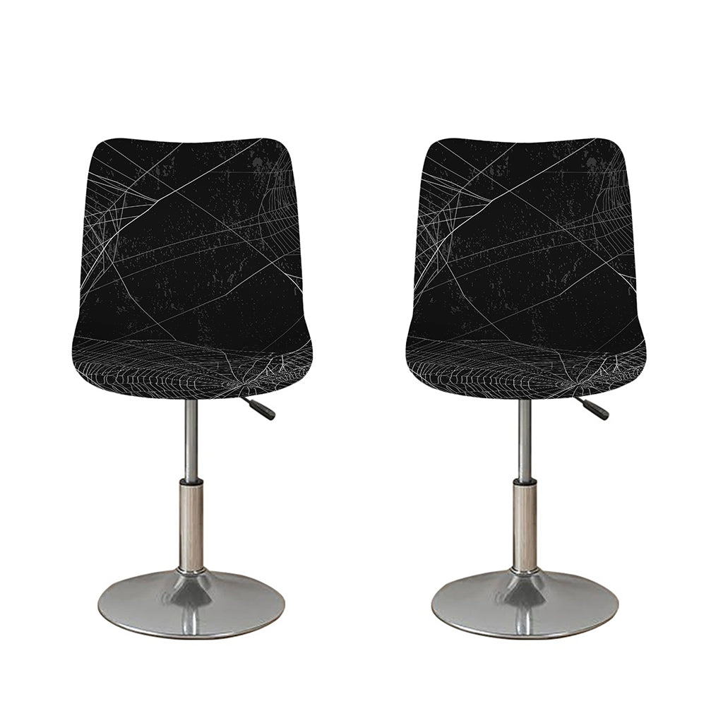 Halloween Spider Web Print Bar Stool Covers