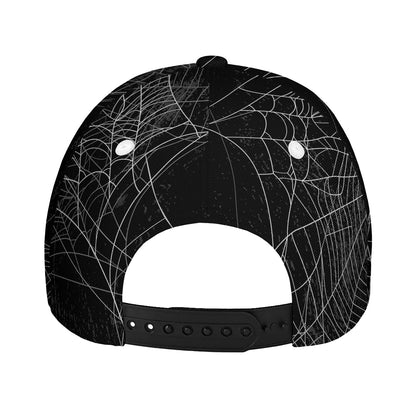 Halloween Spider Web Print Baseball Cap
