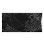Halloween Spider Web Print Beach Towel