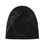 Halloween Spider Web Print Beanie