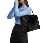 Halloween Spider Web Print Canvas Tote Bag