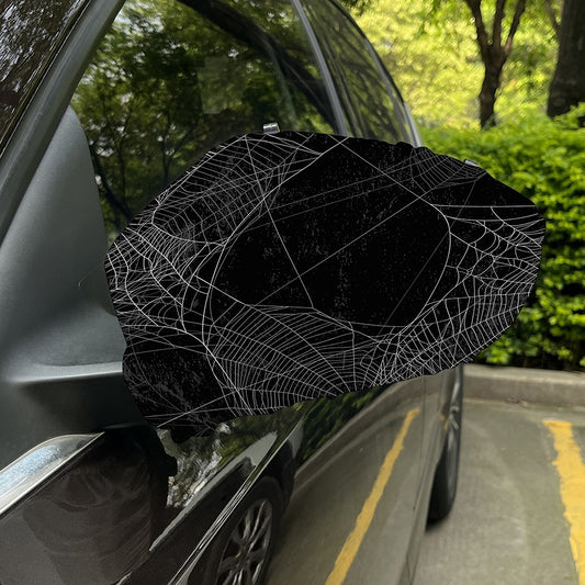 Halloween Spider Web Print Car Side Mirror Covers