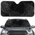 Halloween Spider Web Print Car Windshield Sun Shade