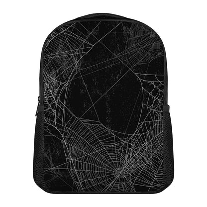Halloween Spider Web Print Casual Backpack