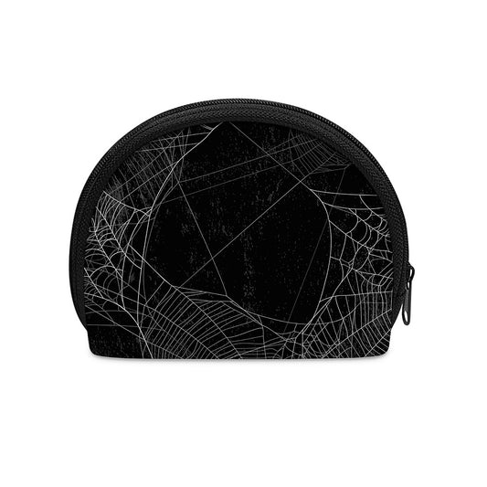 Halloween Spider Web Print Coin Purse