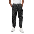 Halloween Spider Web Print Cotton Sweatpants