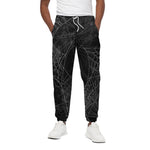 Halloween Spider Web Print Cotton Pants