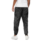 Halloween Spider Web Print Cotton Pants