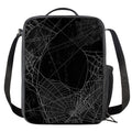 Halloween Spider Web Print Crossbody Lunch Bag