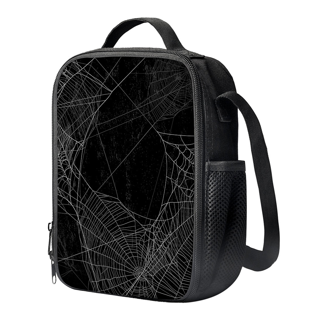 Halloween Spider Web Print Crossbody Lunch Bag